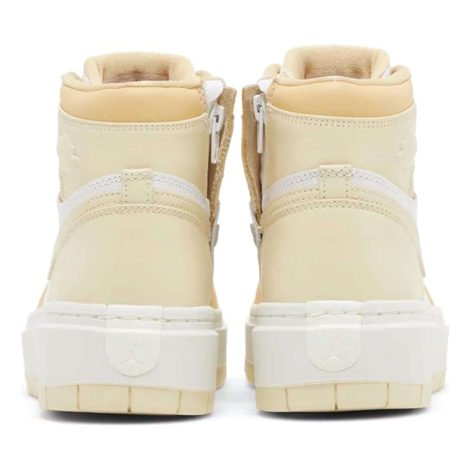 This is the back side of Wmns Air Jordan 1 Elevate High 'Celestial Gold'