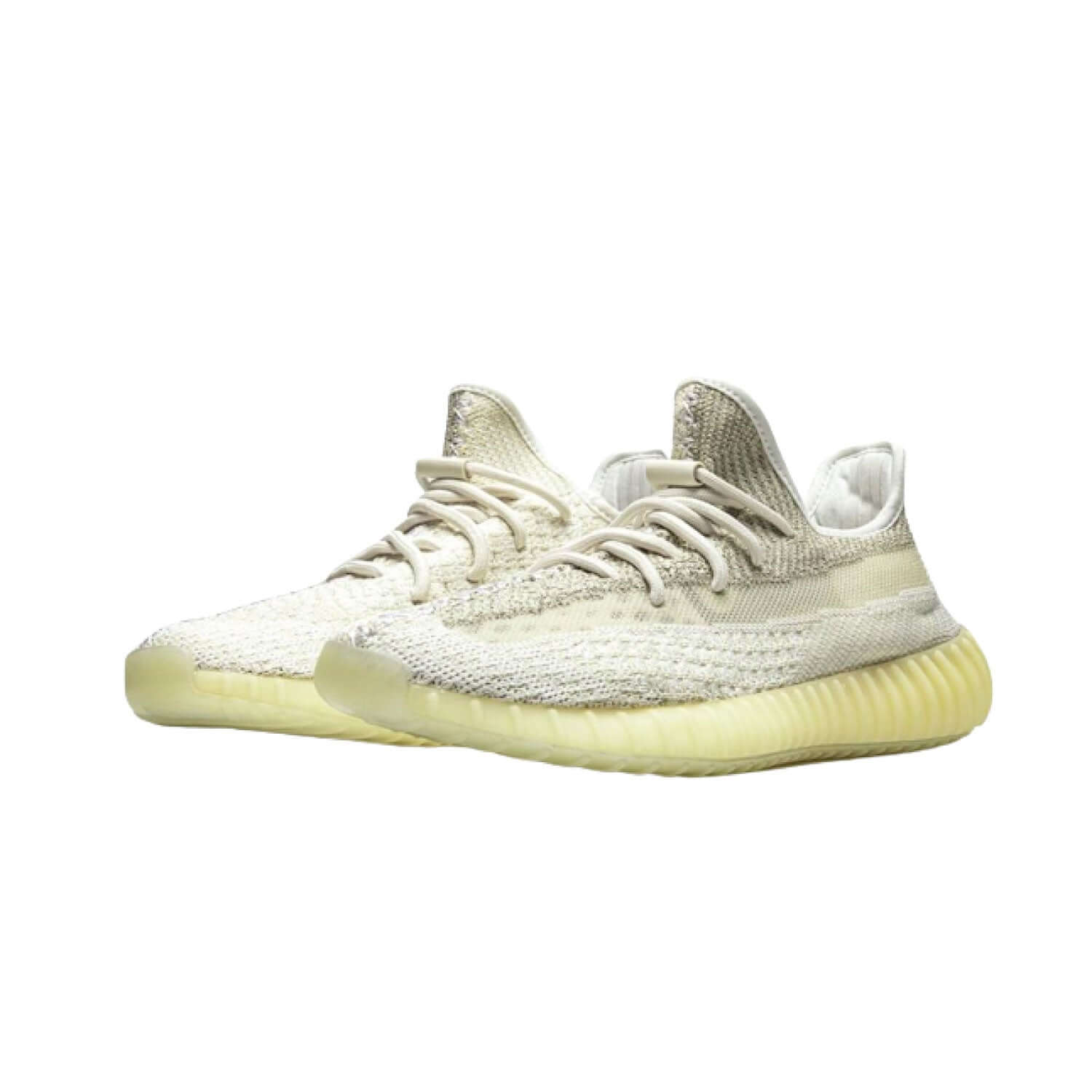 This is the front side of the Yeezy Boost 350 V2 Mono Ice